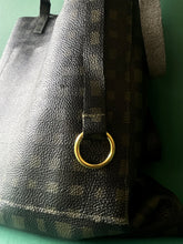 Load image into Gallery viewer, Leather Tote Loop Fob-Grid