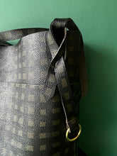 Load image into Gallery viewer, Leather Tote Loop Fob-Grid