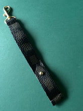 Load image into Gallery viewer, Leather Wristlet Fob - Grid