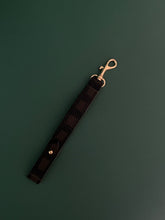 Load image into Gallery viewer, Leather Wristlet Fob - Grid