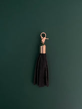 Load image into Gallery viewer, Leather Tassel Key Fob - Grid