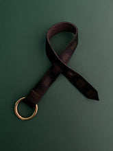 Load image into Gallery viewer, Leather Tote Loop Fob-Grid