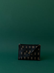 Leather Envelope Wallet - Grid