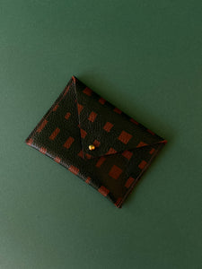 Leather Envelope Wallet - Grid