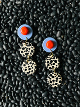 Load image into Gallery viewer, Earrings - Wooden Circle Drop 3 Tier- Marni