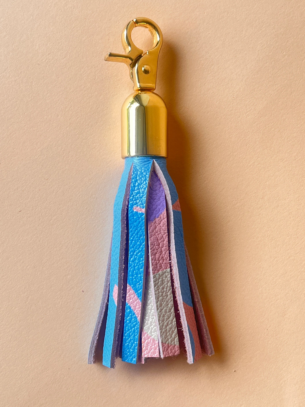 Leather Tassel Key Fob - Amani